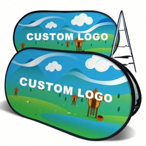 Support de bannière pop-up personnalisé avec logo, cadre portable pour intérieur et extérieur, fabriqué par Name - Product Image 6