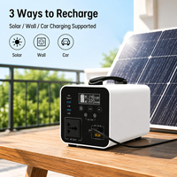 Mini centrale solaire portable économique avec batterie LiFePO4 pour la maison, le camping et le stockage d'énergie