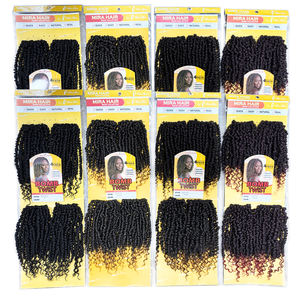 Extensiones de <span class=keywords><strong>Cabello</strong></span> Sintético Afro Rizado Kinky para <span class=keywords><strong>Trenzas</strong></span> Africanas Bomb Twist, 250g, No Inflamable - Product Image 5