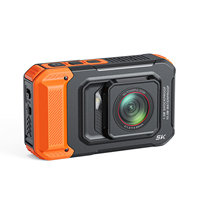 Caméra d'action pour photos et vidéos, double objectif avant/arrière, flash LED, WiFi, étanche à 10 mètres, caméra sportive 5K, 96MP, zoom 8x, 2,8 pouces