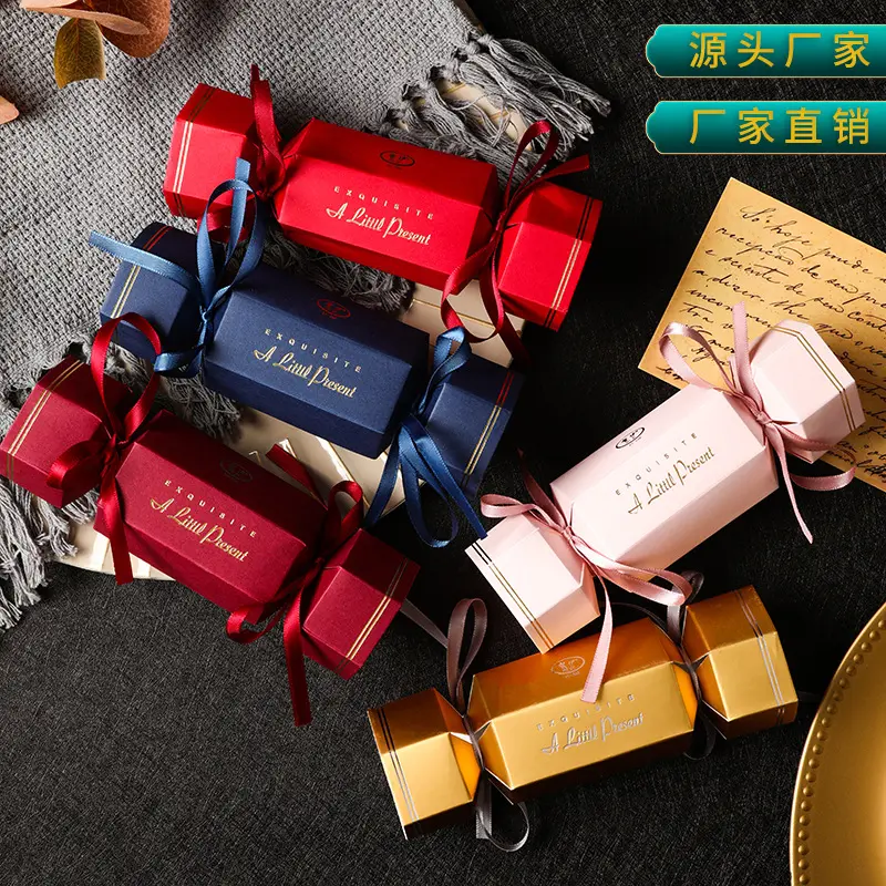 Unieke Ontwerp Bruiloft Giveaway Gift Box Paper Candy Vormige Doos Met Verschillende Kleuren