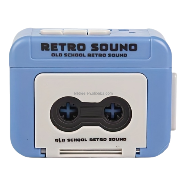 New Retro Cassette Tape Player Recorder Pendant Couple Gift Keychain Mini Recording Fun Music Box