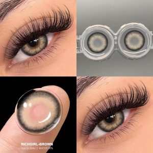 Lentilles de <span class=keywords><strong>contact</strong></span> colorées Eyeshare Hema Material Brown Green, effet yeux circulaires, lentilles <span class=keywords><strong>Sharingan</strong></span> avec prescription - Product Image 3