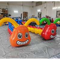Vers géants gonflables pour activités de team building, jeux de saut en forme d'insectes, jouet chenille gonflable, jeu de course et de marche sur tube gonflable