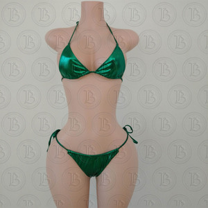 Traje de Baño de Verano <span class=keywords><strong>2026</strong></span> para Mujer, <span class=keywords><strong>Bikini</strong></span> <span class=keywords><strong>Sexy</strong></span> a Rayas con Cuello Halter, Cintura Alta, 3 Piezas, Ropa de Playa para el Verano - Product Image 5