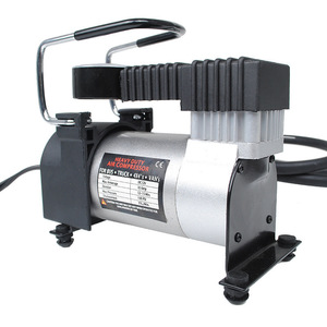 Metal Single Bar Portable Air Compressor 12V 100W Analog Gauge For Tire <b>Inflation</b> - Product Image 2