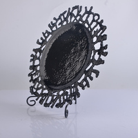 Assiette de présentation en plastique de luxe moderne de 13 pouces, écologique, pour mariage et fête, personnalisable, design INS, en stock
