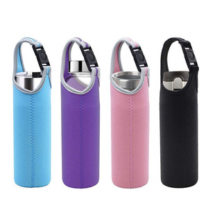 Soporte para botella de agua de neopreno con aislamiento personalizado, bolsa de transporte de viaje deportiva portátil con patrón para uso diario o eventos deportivos - Product Image 3