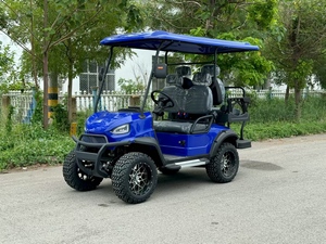 Chariot de golf électrique avec cabine fermée et verrouillable, remorquage robuste, attelage de classe I, compresseur d'air pour gonflage des pneus, benne basculante - Product Image 6