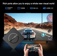 TV BOX Mortal Q1 Android 14.0 4K Allwinner H313 Décodeur TV 2.4G5.8G Dual WIFI Mail-G31 MP2 HDR10+ Lecteur multimédia en streaming