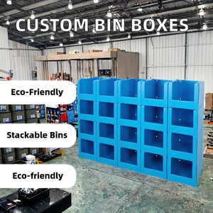 Wholesale Customized Foldable Stackable Plastic <strong>Storage</strong> warehouse <strong>storage</strong> bins Plastic Picking Bins - Product Image 6