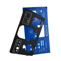 Fabricant OEM, autocollant personnalisé en polycarbonate PC Lexan pour machine à café, pour panneau de commande, clavier