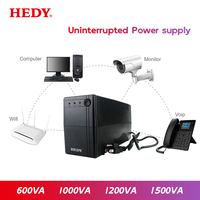 Alimentation sans interruption (ASI) monophasée certifiée CE 1200VA 720W avec protection contre les surcharges pour ordinateur et petit serveur, batterie de secours