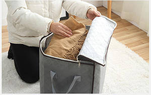 2024 Caja de almacenamiento de edredones y ropa de PVC tallada cuadrada, a prueba de humedad, para el hogar, para mudanzas y equipaje, 3-6L - Product Image 6