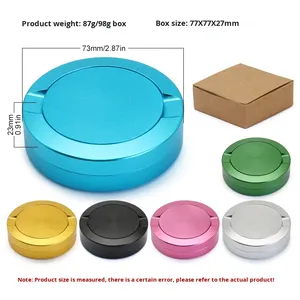 Contenitore per Nicotina in Alluminio Nero |   Contenitore in Metallo Personalizzato Lavorato a CNC, Stampa Serigrafica, Tabacco Senza Fumo 10mg 15g - Product Image 5
