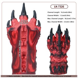 Masturbateur masculin LUUK Fantasy Claw Series, en silicone médical souple, tunnel unique, stimulateur de poche avec stimulation intense - Product Image 6