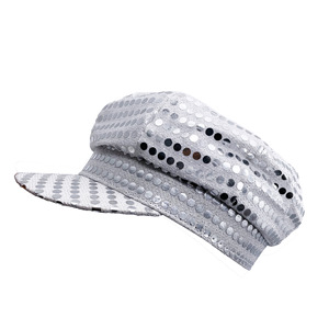 Octagonal Hat Sequined Performance Wear Stage Costume Unisex Adult Size One Size - Product Image 4
