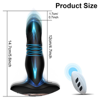 Vibrateur anal à télécommande 2 en 1 pour femmes Jouets pour adultes masculins Masseur de prostate Gode anal Bouchon anal en silicone Bouchon anal
