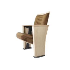 Asientos Fijos Elegantes y Cómodos de Madera y Metal para Auditorio de Cine VIP - Product Image 2