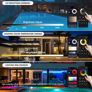 Controlador LED RGB Zigbee Aipin MC30XZ, DC5V-24V, IP68, Impermeable, Inteligente, Regulador de Intensidad LED, Control de Grupo MESH para Piscinas Exteriores - Product Image 5