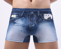 Sous-vêtements pour hommes, caleçons boxer en nylon, impression personnalisée, fabrication en usine