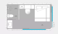 Maison capsule modulaire moderne de luxe de haute qualité pour espace mobile Grande maison de camping Hôtel Maison en conteneur Maison préfabriquée