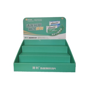 Customized Eco-Friendly Foldable CMYK Printed Cardboard Counter Display Retail Countertop Carton Display <b>Box</b> for Spray Medicine - Product Image 2