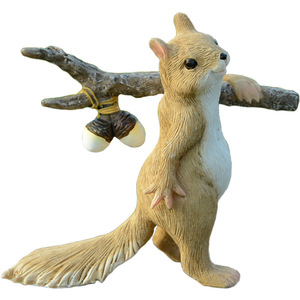 Figurita de ardilla de resina, decoración de animales para sala de estar, escritorio, adorno de bonsái, regalo de cumpleaños - Product Image 5
