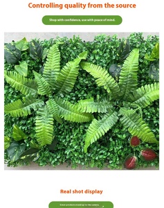40*60cm hierba biónica verde planta Artificial decoración Interior paisaje pared de fondo para Centro Comercial área escénica tienda - Product Image 6