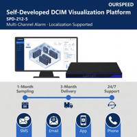 Système de surveillance environnementale OURSPEED pour salle serveur de revendeur, unité centralisée DCIM pour centre de données, 8DI 4DO RS485, surveillance 24/7 sans surveillance humaine