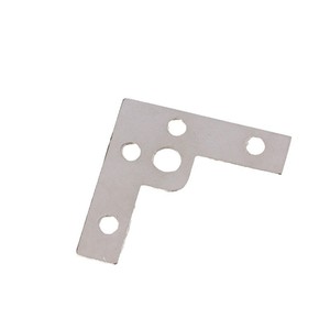 Support d'angle en forme de L à 5 trous, plaque de fixation en acier inoxydable à angle droit de 90 degrés pour cadres photo et meubles - Product Image 2
