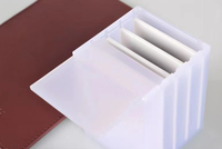 Kit d'extension de cils Palette de cils magnétique Support de pince à épiler Boîte en acrylique Tuile de cils en cuir PU avec aimant