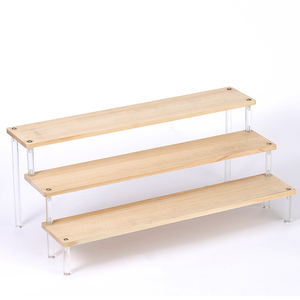 Acrylic và hiển thị bằng gỗ đứng, 3 bước hiển thị trong suốt đứng bằng gỗ đứng để hiển thị các nhân vật phổ biến - Product Image 2