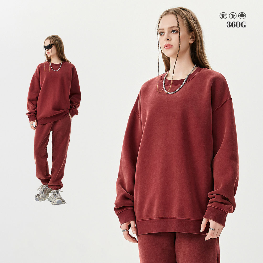 Purplish Red sweatshirt
