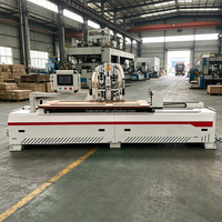 Engrenage de perçage CNC pour serrures de porte, à alimentation continue, à faible vibration, avec calibration facile, pour la fabrication en série de portes composites