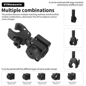 Soporte Universal para Sonda de Sonar y Transductor para Garmin Livescope LVS62 VIN-TYQ-FD03-62 - Product Image 4