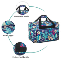 Housse de transport pour machine à coudre à impression personnalisée OEM d'usine Sac fourre-tout universel Sac de rangement avec poches et poignées