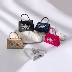 ALL0244 Bolso de hombro de poliéster de lujo a la moda Boda Señoras Embrague Mariposa <span class=keywords><strong>Fiesta</strong></span> de noche Mujeres Botón Decoración - Product Image 4