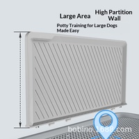 Meilleure vente : Toilette pour chien en PP anti-éclaboussures avec parois surélevées, lavable, extra large, pour chiens de taille moyenne à grande, pour l'apprentissage de la propreté en intérieur