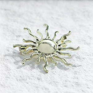 Bohème tournesol broche broches coloré Floral broche pour femmes Vintage <span class=keywords><strong>Hippie</strong></span> Chic revers broches bijoux cadeau - Product Image 5