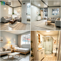 Mobil-home de luxe préfabriqué en gros avec 2 chambres, 1 salle de bain et 1 cuisine pour la famille