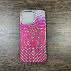 เคสโทรศัพท์ TPU ลายรักสุดหรูสำหรับ <span class=keywords><strong>iPhone</strong></span> 17 16 15 14 13 12 <span class=keywords><strong>11</strong></span>เคสโทรศัพท์ TPU สำหรับ Motorola G85 G55 Edge 60 <span class=keywords><strong>Fusion</strong></span> G14ฝาหลัง PC ติดเพชร - Product Image 1