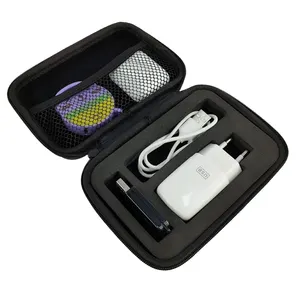 Black EVA Packaging Case Hold Data Cable Travel Outdoors Sturdy Case Shockproof Dust Resistant OEM Wholesale Case
