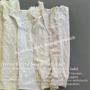 Trapos de Algodón Altamente Absorbentes para Uso Industrial, 10KG 25KG, Multicolor, 100% Algodón Blanco para Limpieza - Product Image 2