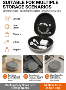 Étui pour <span class=keywords><strong>casque</strong></span> personnalisé en EVA léger et durable, coque rigide, étanche, antichoc, fermeture éclair, sac de transport portable, sac de rangement Sony - Product Image 6