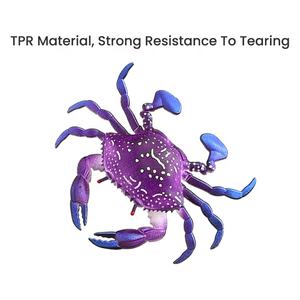 Vente en gros d'appâts souples pour <span class=keywords><strong>crabe</strong></span> 8cm/10g, <span class=keywords><strong>leurre</strong></span> de pêche <span class=keywords><strong>souple</strong></span> multicolore réaliste pour la pêche en rivière d'eau douce salée - Product Image 4