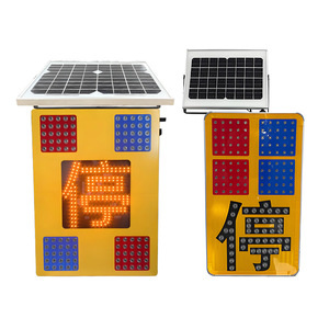 Panneaux de signalisation de stationnement contrôlés par réseau solaire Chuang An Yue, feux d'avertissement clignotants rouges et bleus à LED pour routes - Product Image 2