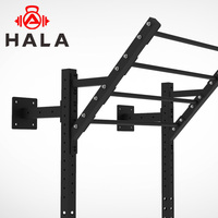 Estación Multifuncional de Gimnasio HALA-LY069, Soporte para Ejercicios de Crossfit con Barra de Dominadas y Soporte para Sentadillas