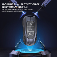Nouvelle coque de protection en alliage de zinc pour clé de voiture, design aérodynamique, en métal et silicone, pour télécommande intelligente Hyundai 2018-2026