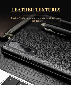 เคสโทรศัพท์สำหรับ Samsung Galaxy Z Z Fold3 <span class=keywords><strong>Fold2</strong></span> 5G พับได้บางเฉียบลายลิ้นจี่พับได้2 3 - Product Image 3